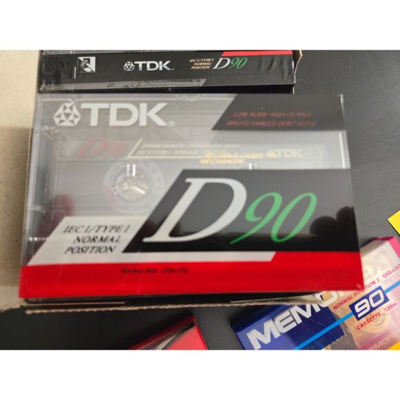 TDK Maxell Memorex Lot of 17 Blank Cassette Tapes Variety 120m 90m D90-NEW - Picture 4 of 8